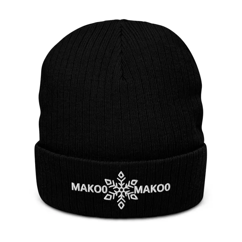 Ribbed Knit Beanie Snow