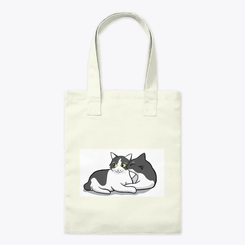 Cat Kiss Tote Bag