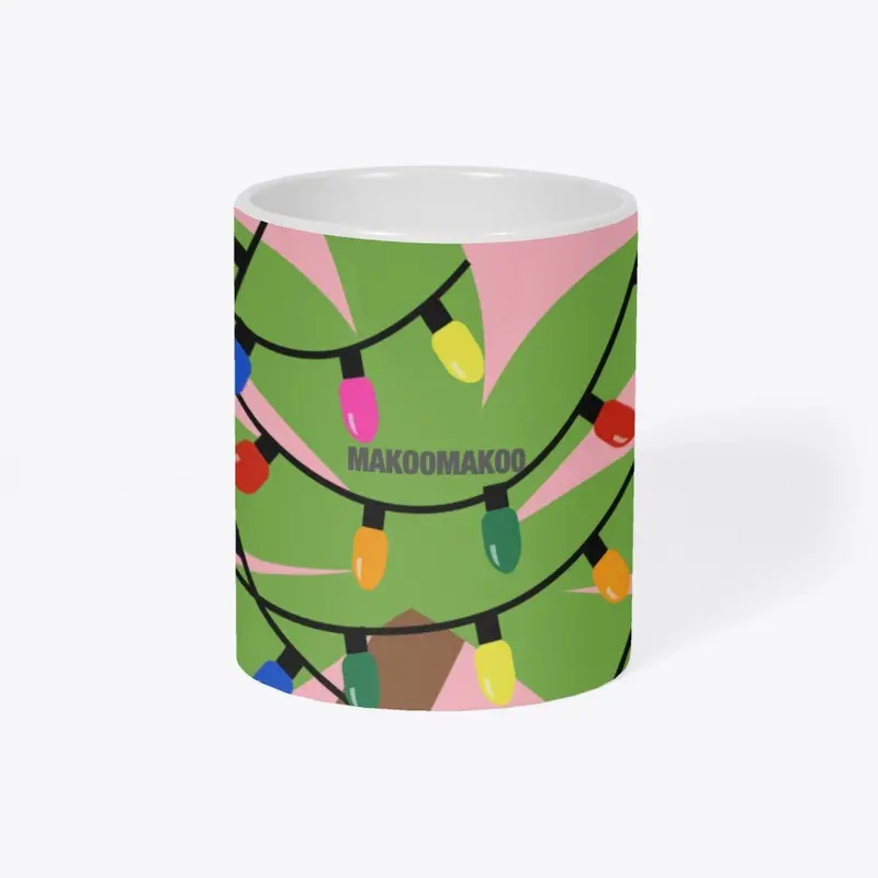 Decorated Christmas Tree Mugs